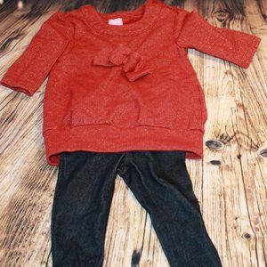 Girls 2-Pc 3-6 m Sweatshirt/Leggings Set